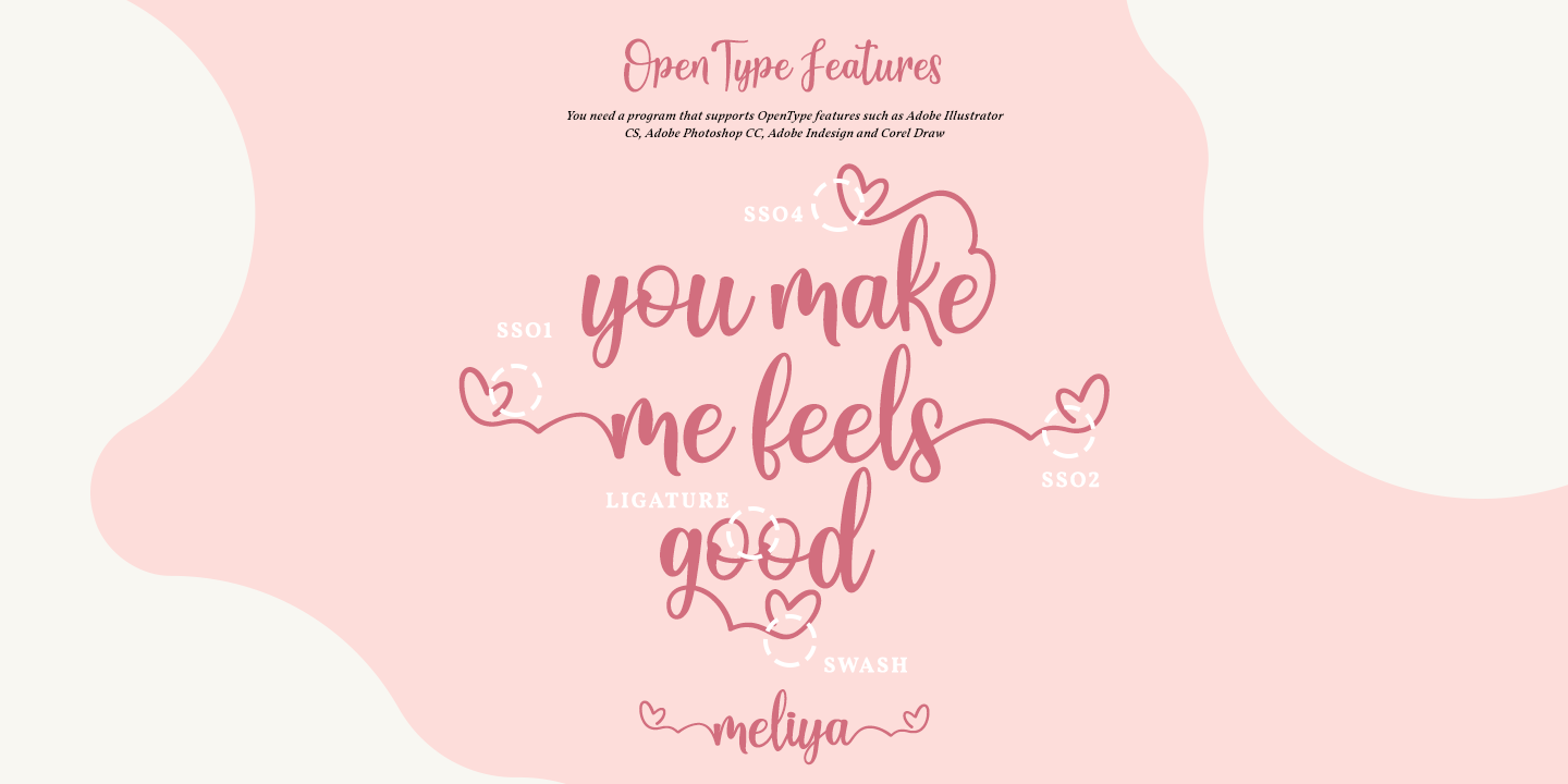 Example font Meliya #8